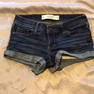 abercrombie fold over shorts